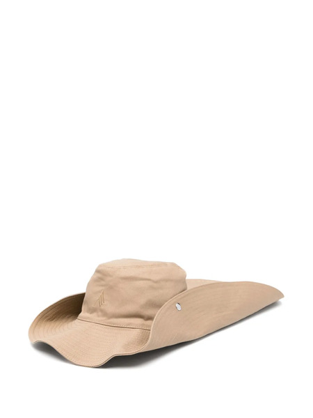  The Attico Logo-embroidered Sun Hat - Brown 