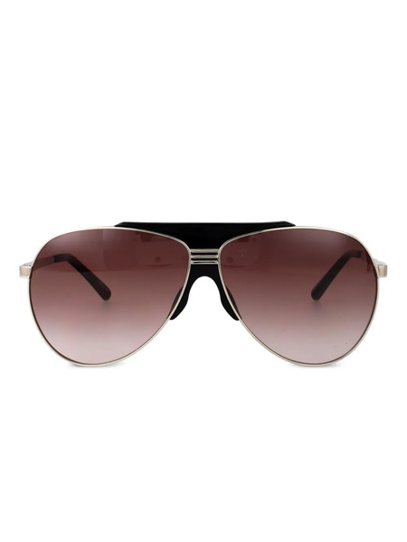  The Attico Metallic Pilot Sunglasses - Gold 