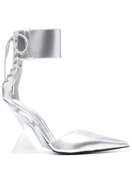  The Attico Morgan 105mm Pumps - Silver 