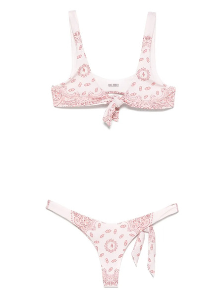  The Attico Paisley-print Bikini - Pink 