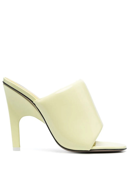  The Attico Rem 120mm Open Toe Mules - Yellow 