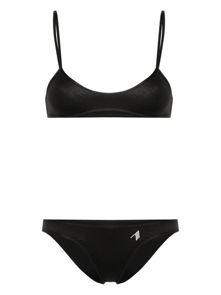  The Attico Rubberised-logo Bikini - Black 