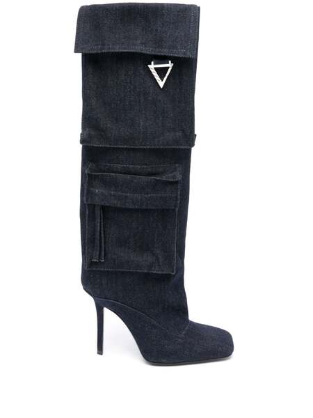  The Attico Sienna 105mm Boots - Blue 