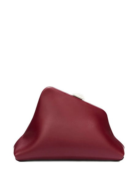  The Attico Small Day Off Leather Clutch Bag - Red 