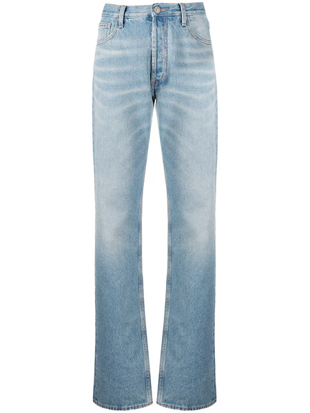  The Attico Stonewashed Boyfriend Fit Jeans - Blue 
