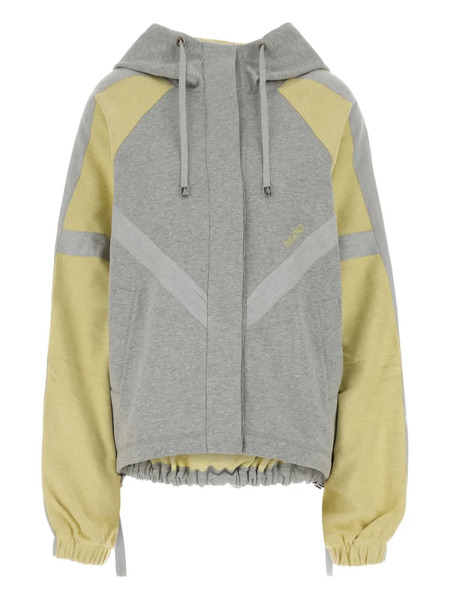 The Attico Two-tone Hooded Jacket - Grey 