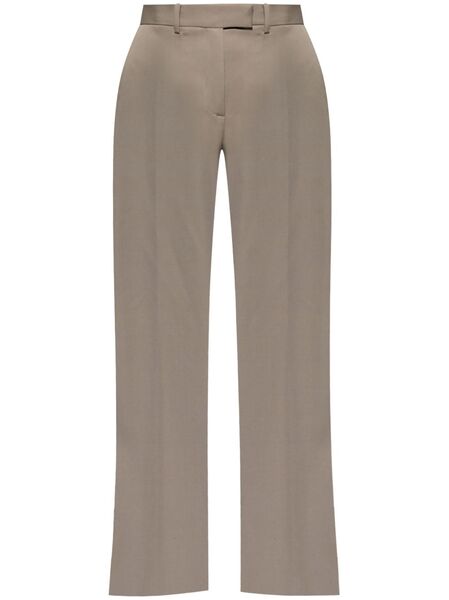  The Attico Virgin-wool Palazzo Pants - Neutrals 