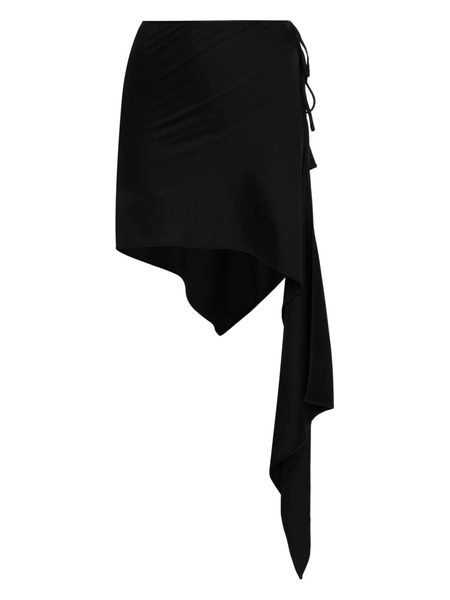  The Attico Wrap-up Beach Skirt - Black 
