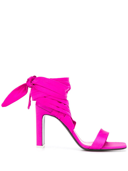  The Attico Wraparound Ankle Tie Sandals - Pink 