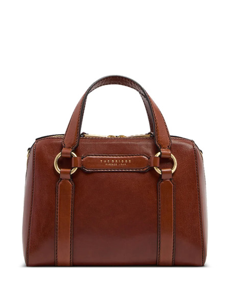  The Bridge Laura Leather Zip Mini Bag - Brown 