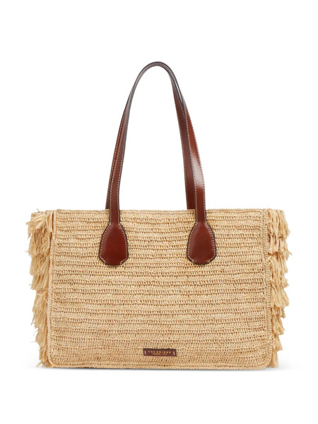  The Bridge Luna Fringed Tote Bag - Neutrals 
