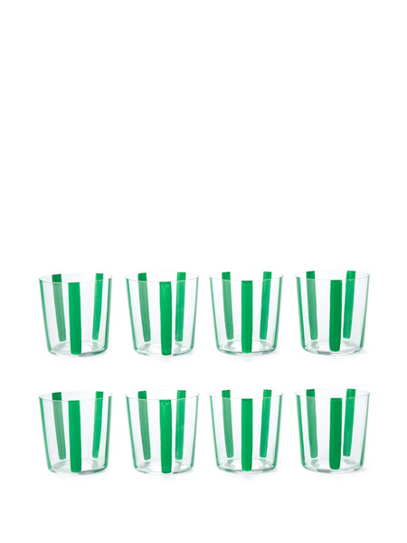  The Conran Shop Nova Stripe (set Of Six) - White 