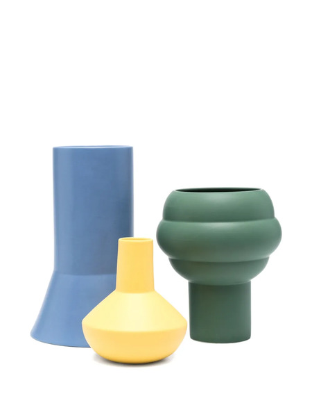  The Conran Shop Sphere Bottle Vases Set (set Of Three) - Blue 