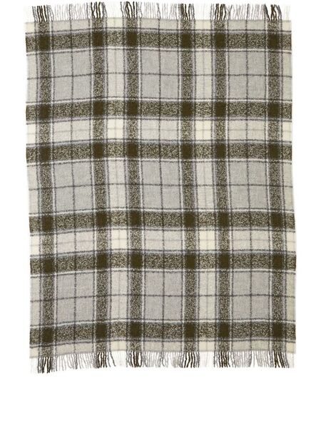  The Conran Shop Tartan Bouclé Tthrow (130cm X 180cm) - Green 