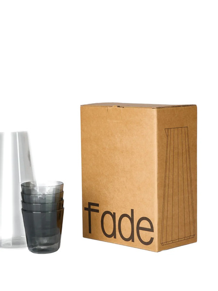  The Conran Shop Xstudio Word Fade Carafe Tumblers Set (11cmx22.5cm) - Grey 