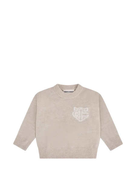  The Couture Club Kids Logo Sweater - Neutrals 