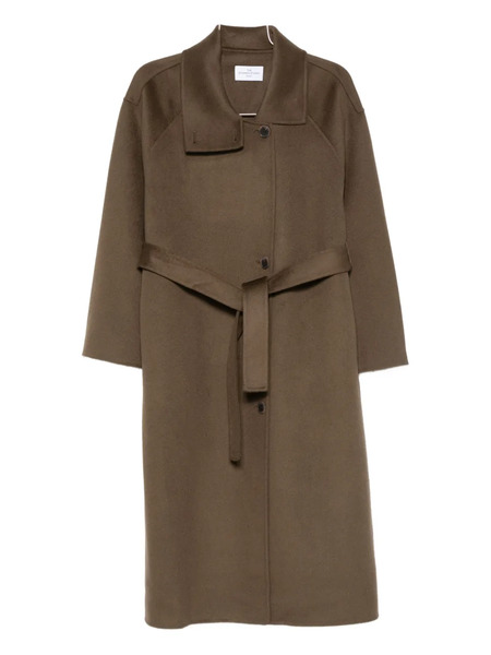  The Dynamis Studio Belted Single-breasted Coat - Brown 
