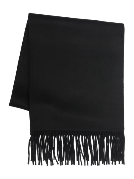  The Dynamis Studio Fringed Wool Scarf - Black 