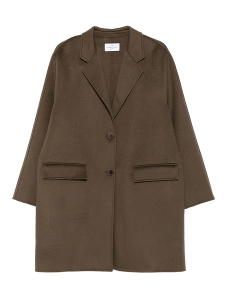  The Dynamis Studio Long-sleeves Patch-pocket Coat - Brown 