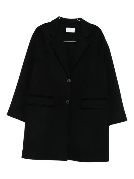  The Dynamis Studio Oxford Button Wool Coat - Black 