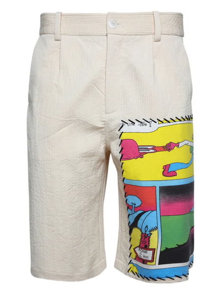  The Elder Statesman Buttoned Shorts - Neutrals 