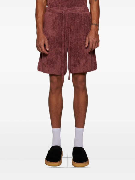  The Elder Statesman Chenille Shorts - Red 