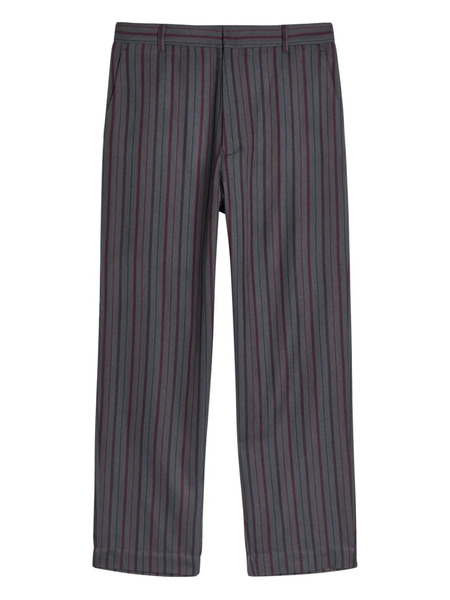  The Elder Statesman Slacker Striped Trousers - Grey 