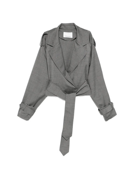  The Frankie Shop Simona Belted Jacket - Grey 