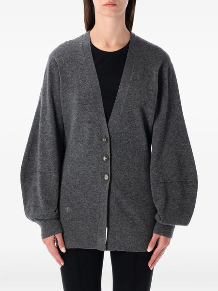  The Garment Balloon-sleeve Buttoned Cardigan - Grey 