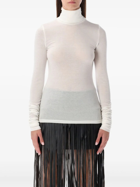  The Garment Roll-neck Gathered Top - Neutrals 
