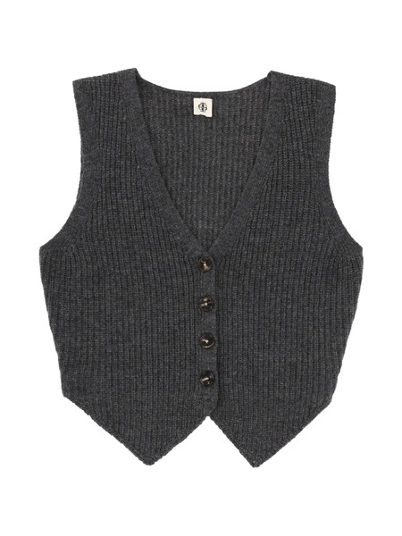  The Garment V-neck Vest - Grey 