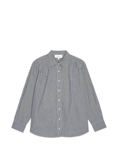  The Great. Checked-pattern Long-sleeved Shirt - Black 