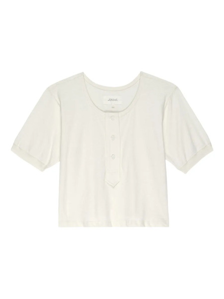  The Great. Cotton T-shirt - Neutrals 