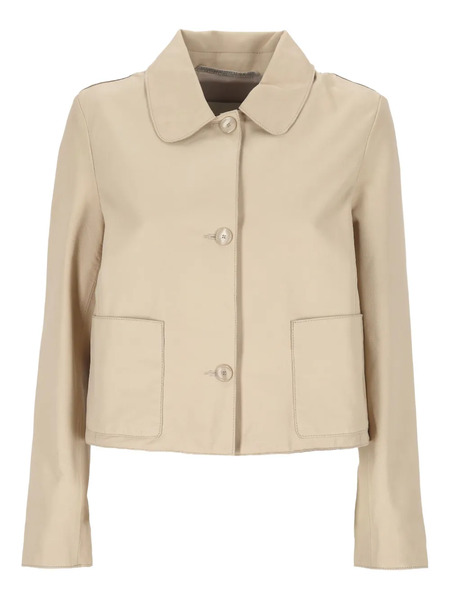  The Jack Leathers Buttoned Jacket - Neutrals 