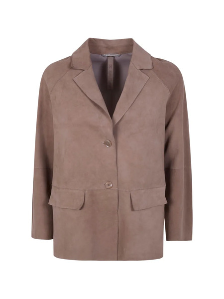  The Jackie Leathers Brown Leather Jacket - Neutrals 