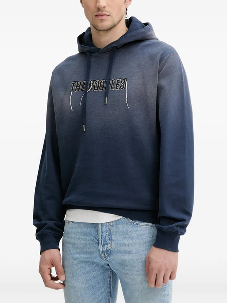  The Kooples Faded-effect Hoodie - Blue 