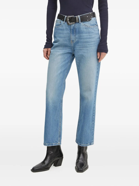 The Kooples Five-pocket Logo-patch Jeans - Blue 