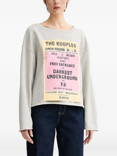  The Kooples Graphic-print Sweatshirt - Grey 