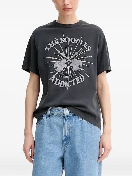  The Kooples Graphic-print T-shirt - Grey 
