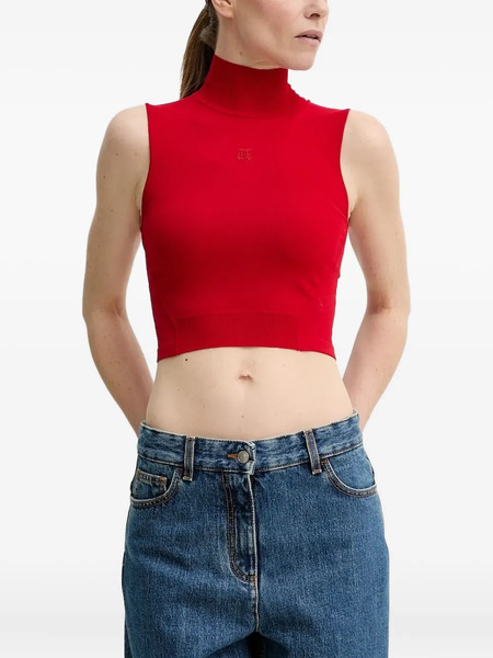  The Kooples High-neck Sleeveless Top - Red 