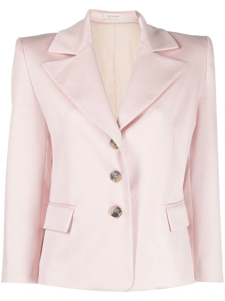  The Mannei Arda Single-breasted Cotton Blazer - Pink 