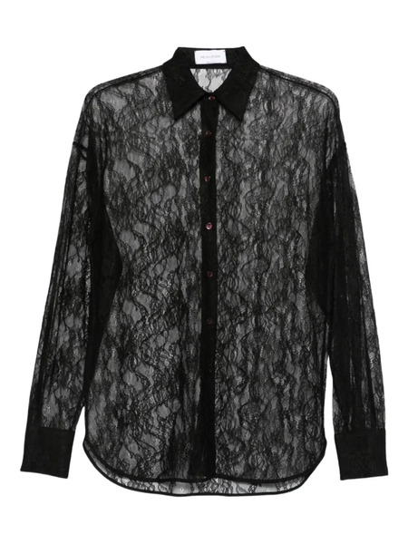  The Nina Studio Lace Buttoned Shirt - Black 