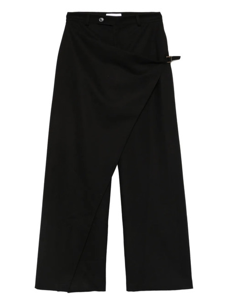  The Nina Studio Wrap-effect Trousers - Black 