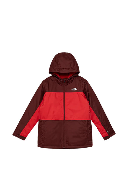  The North Face Kids Colourblock Hooded Jacket - Red 