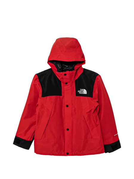  The North Face Kids Hooded Colourblock Jacket - Red 