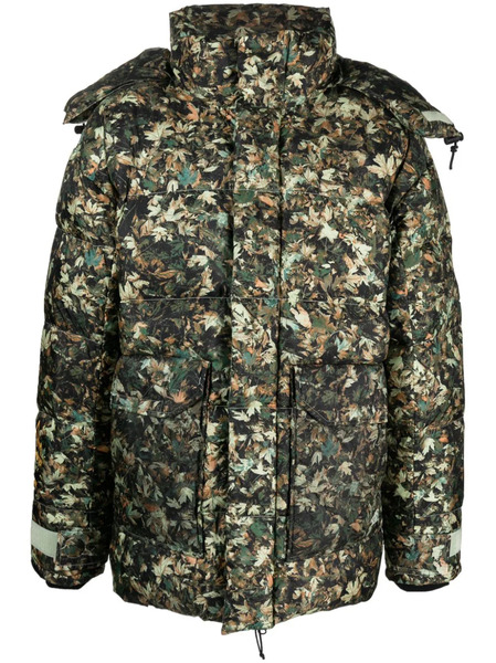  The North Face 73 Leaf-print Padded Jacket - Green 