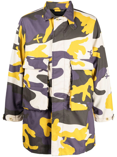 The Power For The People Camouflage-pattern Cotton Cargo Jacket - Neutrals 