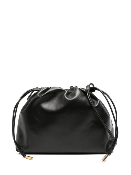  The Row Angy Leather Crossbody Bag - Black 