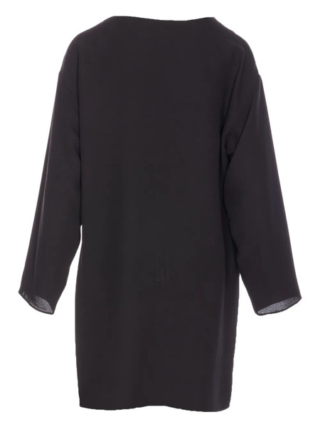  The Row Boat-neck Long-sleeved Blouse - Black 