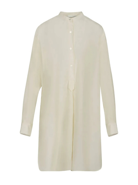  The Row Buttoned Collarless Tunic - Neutrals 